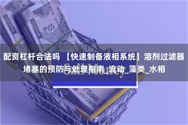 配资杠杆合法吗 【快速制备液相系统】溶剂过滤器堵塞的预防与处理指南_流动_藻类_水相