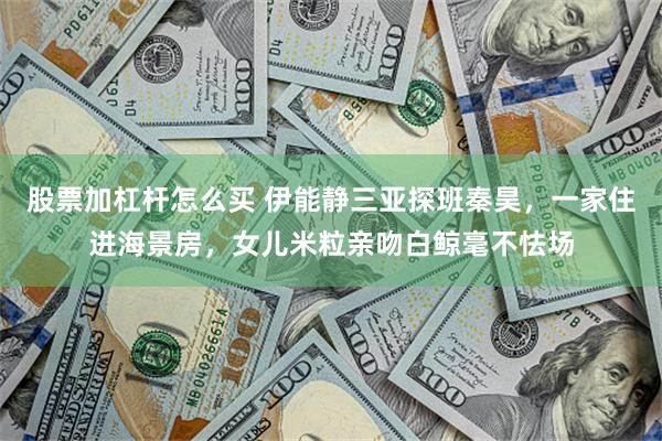 股票加杠杆怎么买 伊能静三亚探班秦昊，一家住进海景房，女儿米粒亲吻白鲸毫不怯场
